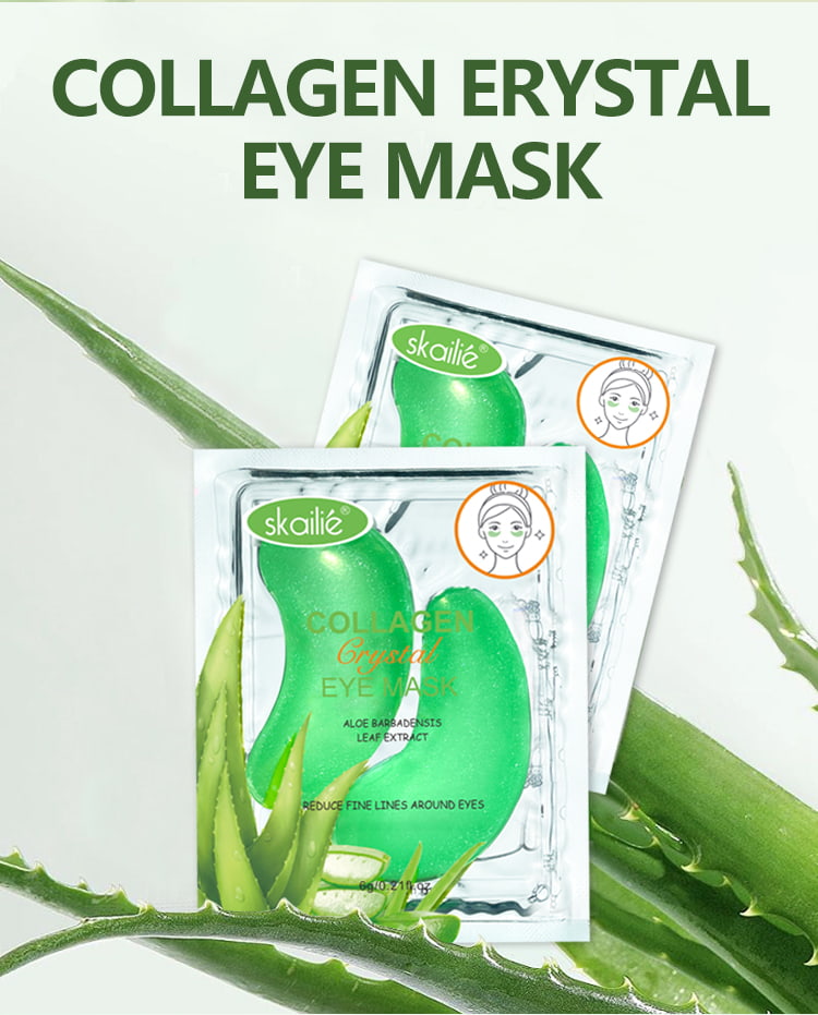 Maschera per gli occhi al collagene di aloe vera