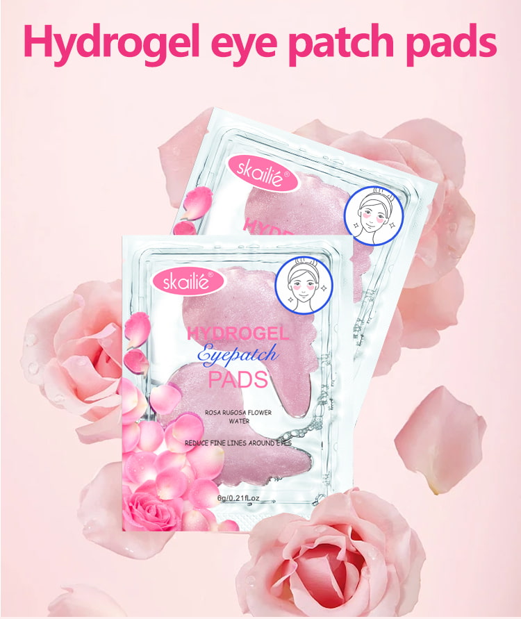 Maschera per gli occhi con ala al collagene di rosa