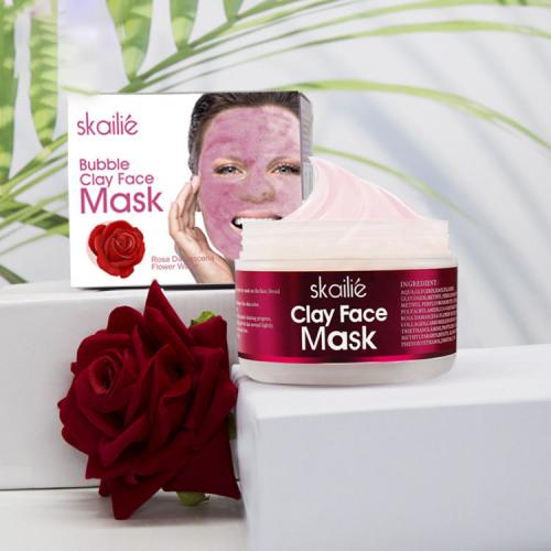 maschera di argilla bolla rosa rosa